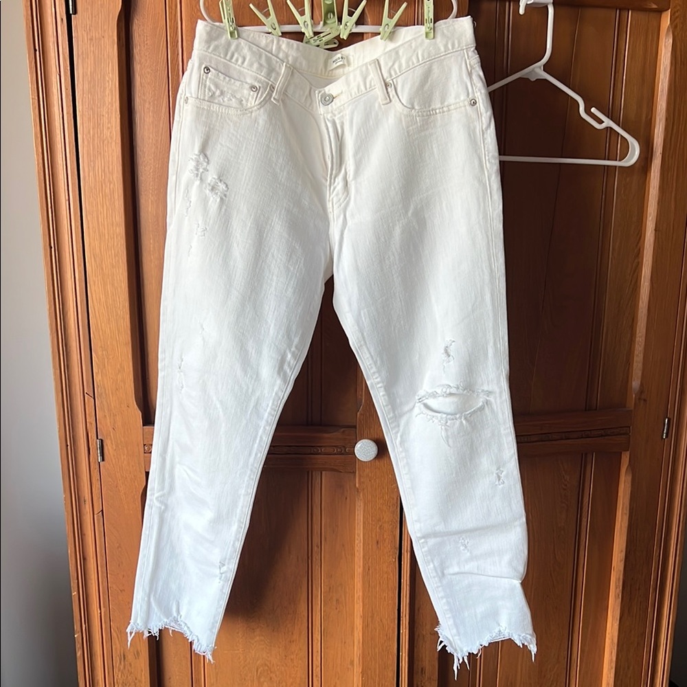 Mousy vintage White Distressed Women's Jeans